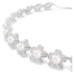 Swar*vski - Arian* Grand* choker Crystal pearl, Round cut, White, Rhodium plated - 5751250