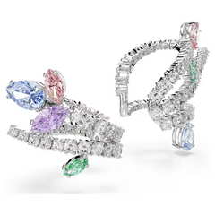 Swar*vski - Arian* Grand* ear cuffs Mixed cuts, Multicolored, Rhodium plated - 5749184