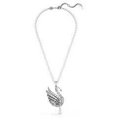 Swar*vski - Swan pendant Swan, White, Ruthenium plated - 5723411