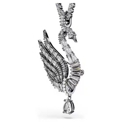 Swar*vski - Swan pendant Swan, White, Ruthenium plated - 5723411