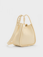 Charles & Ke*th -  Mini Lyla Tubular Tote Bag - Butter Yellow