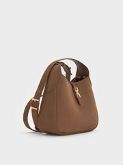 Charles & Ke*th - Mini Adalyn Hobo Bag - Mocha Brown