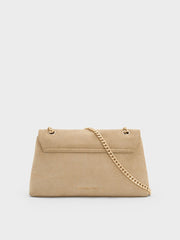 Charles & Ke*th - Lilibet Chain-Strap Bag - Nutmeg Beige