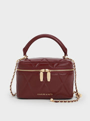 Charles & Ke*th - Arwen Quilted Vanity Bag - Black