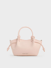 Charles & Ke*th - Sammie Knotted-Handle Wavy Tote Bag - Soft Pink