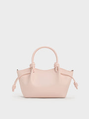 Charles & Ke*th - Sammie Knotted-Handle Wavy Tote Bag - Soft Pink