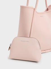 Charles & Ke*th -  Mini Lyla Tubular Tote Bag - Soft Pink