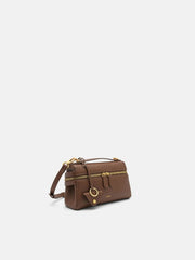 PEDR*  Alyssa Leather Shoulder Bag - Brown