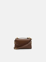 PEDR*  Alyssa Leather Shoulder Bag - Brown