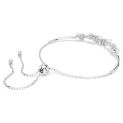 Swar*vski - Constella bangle Crystal pearl, Round cuts, White, Rhodium plated - 5705618