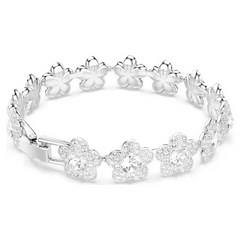 Swar*vski - Arian* Grand* bracelet Round cut, Flower, White, Rhodium plated - 5749182
