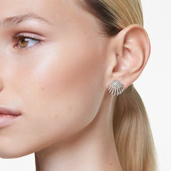 Swar*vski - Idyllia stud earrings Shell, White, gold finish - 5683970