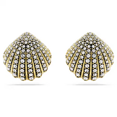 Swar*vski - Idyllia stud earrings Shell, White, gold finish - 5683970