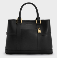 Charles & Ke*th -Scottie Tote Bag - Black