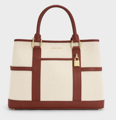 Charles & Ke*th -Scottie Tote Bag - Brick