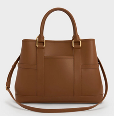 Charles & Ke*th -Scottie Tote Bag - Chocolate