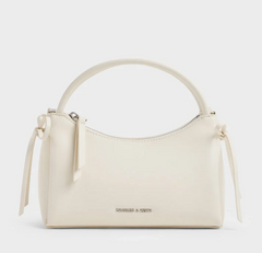 Charles & Ke*th - Hazel Bow Top Handle Bag - Cream