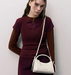 Charles & Ke*th - Hazel Bow Top Handle Bag - Cream