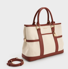 Charles & Ke*th -Scottie Tote Bag - Brick