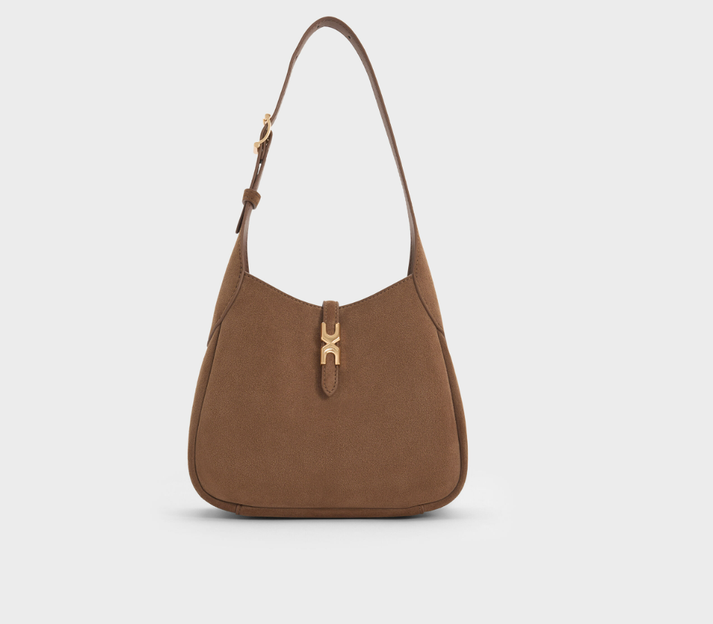Charles & Ke*th - Mini Adalyn Hobo Bag - Mocha Brown