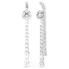 Swar*vski - Matrix drop earrings Gradient of round cuts, White, Rhodium plated - 5709257