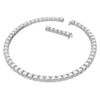 Swar*vski -Matrix Tennis necklace Square cut, White, Rhodium plated - 5599153