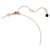 Swar*vski -Swan pendant Swan, Black, Rose gold-tone plated - 5678045
